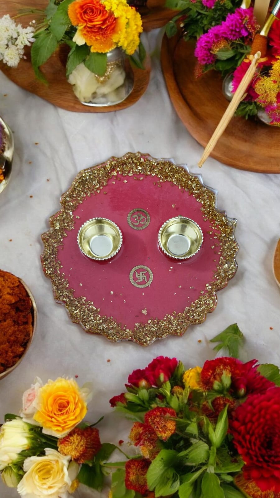 Resin Pooja Thali/Platter